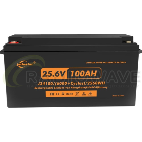 Фото: Jsdsolar Акумуляторна батарея Jsdsolar J24100 25.6 В, 100 АГ 2.56 KWH