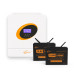 Фото: Jsdsolar Готовий комплект JSD Solar 3 кВт 2,56 кВт * год (12В АКБ) 1ф (Інвертор J3000L-24, 3 кВт + 2шт. Акумулятор J12100 12В, 100АГ)