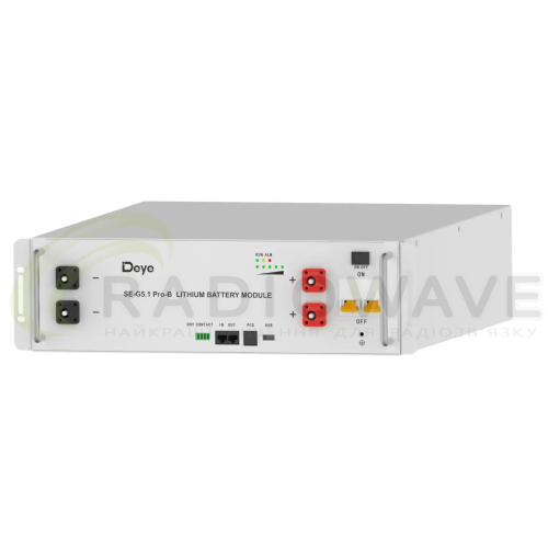 Фото: Deye Модульний акумулятор SE-G5.1Pro-B Battery Module: 51.2 V 100 AH - 5.12 KWH