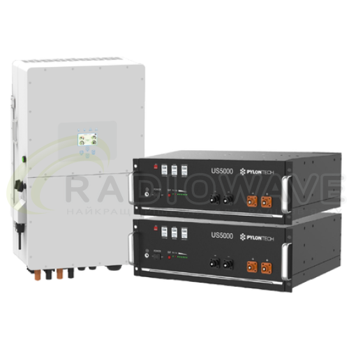 Фото: Deye Готовий комплект Deye-Dyness 12 кВт 15 кВт*год LP3 (Інвертор SUN-12K-SG04LP3-EU + 3 шт. АКБ Dyness BX51100)