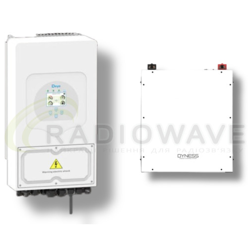 Фото: Deye Готовий комплект Deye-Dyness 5 кВт 5 кВт*год LP1 (Інвертор SUN-5K-SG03LP1-EU + АКБ Dyness BX51100)