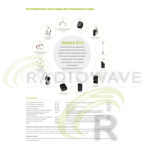 Фото: Hytera Професійна цифрова портативна рація Hytera X1e UHF