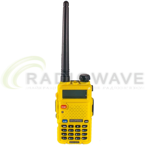 Фото: Baofeng Дводіапазонна портативна рація Baofeng UV-5R YELLOW