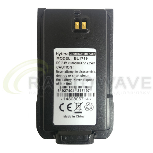 Фото: Hytera Акумулятор Hytera BL1719