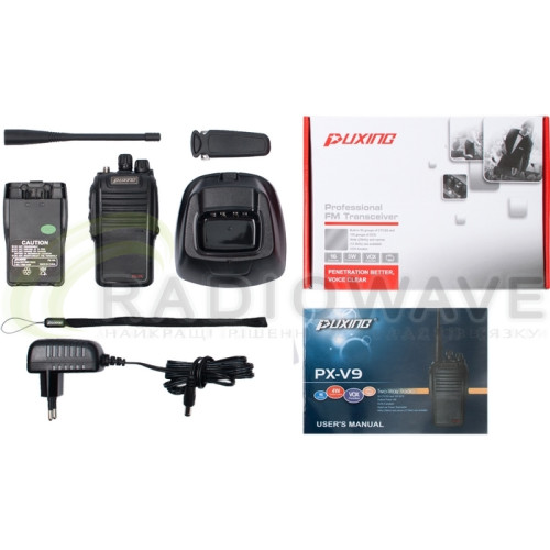 Фото: Puxing Професійна аналогова портативна рація Puxing PX-V9