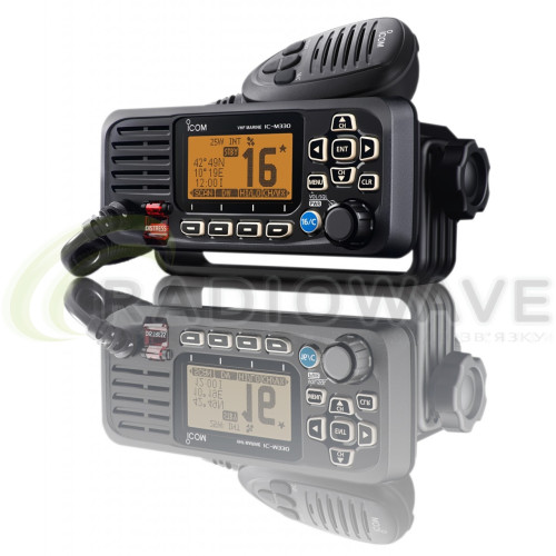 Фото: Icom Берегова/судова рація Icom IC-M330GE Black