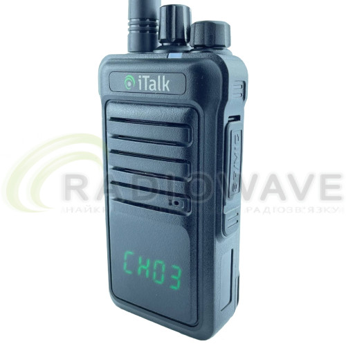 Фото: iTalk Професійна аналогова портативна рація iTalk i-261 Black