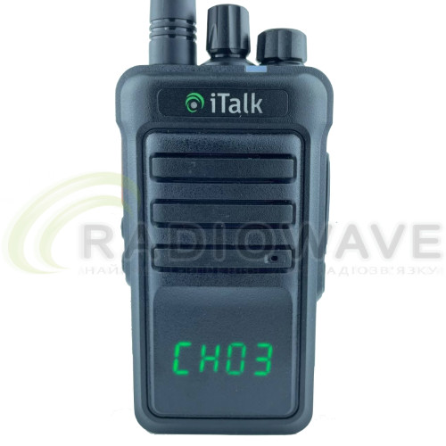 Фото: iTalk Професійна аналогова портативна рація iTalk i-261 Black