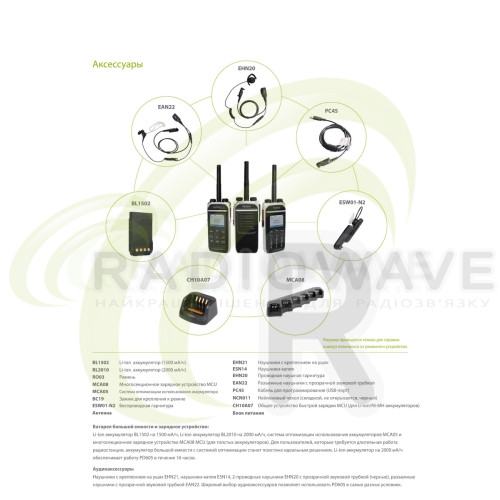 Фото: Hytera Професійна цифрова портативна рація Hytera PD685G VHF