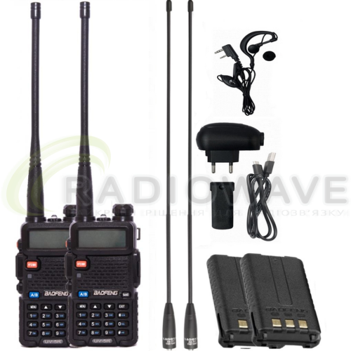 Фото: Baofeng Комплект рацій Baofeng UV-5R Tactical Black