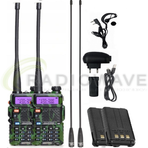 Фото: Baofeng Комплект рацій Baofeng UV-5R Tactical Camo