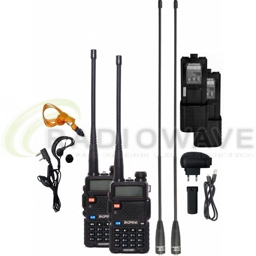Фото: Baofeng Комплект рацій Baofeng UV-5RHC Tactical Black