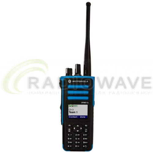 Фото: Motorola Професійна вибухобезпечна портативна рація Motorola DP4801 EX VHF FKP GPS GOB PBE302HEGEX (MDH56JCN9PA3AN)
