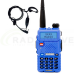 Фото: Baofeng Комплект рацій Baofeng UV-5R BLUE + Гарнітура Baofeng з кнопкою РТТ