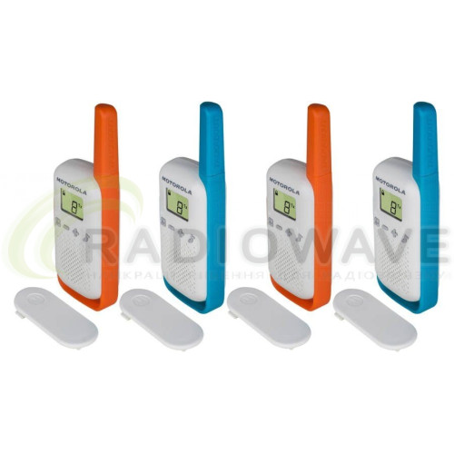Фото: Motorola Комплект рацій Motorola TALKABOUT T42 QUAD PACK (B4P00811MDKMAQ)