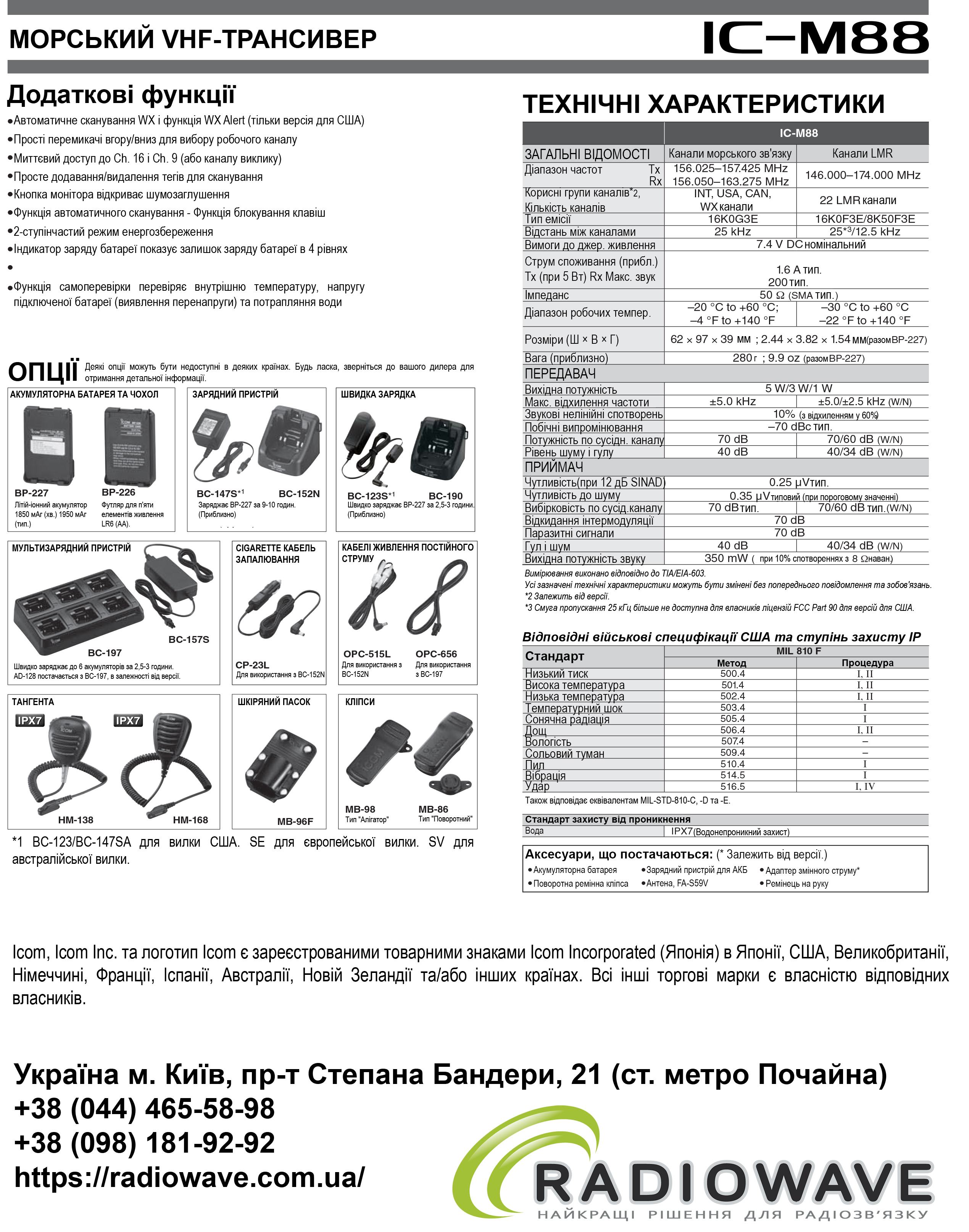 Презентація Icom IC-M88-IS від Radiowave_2