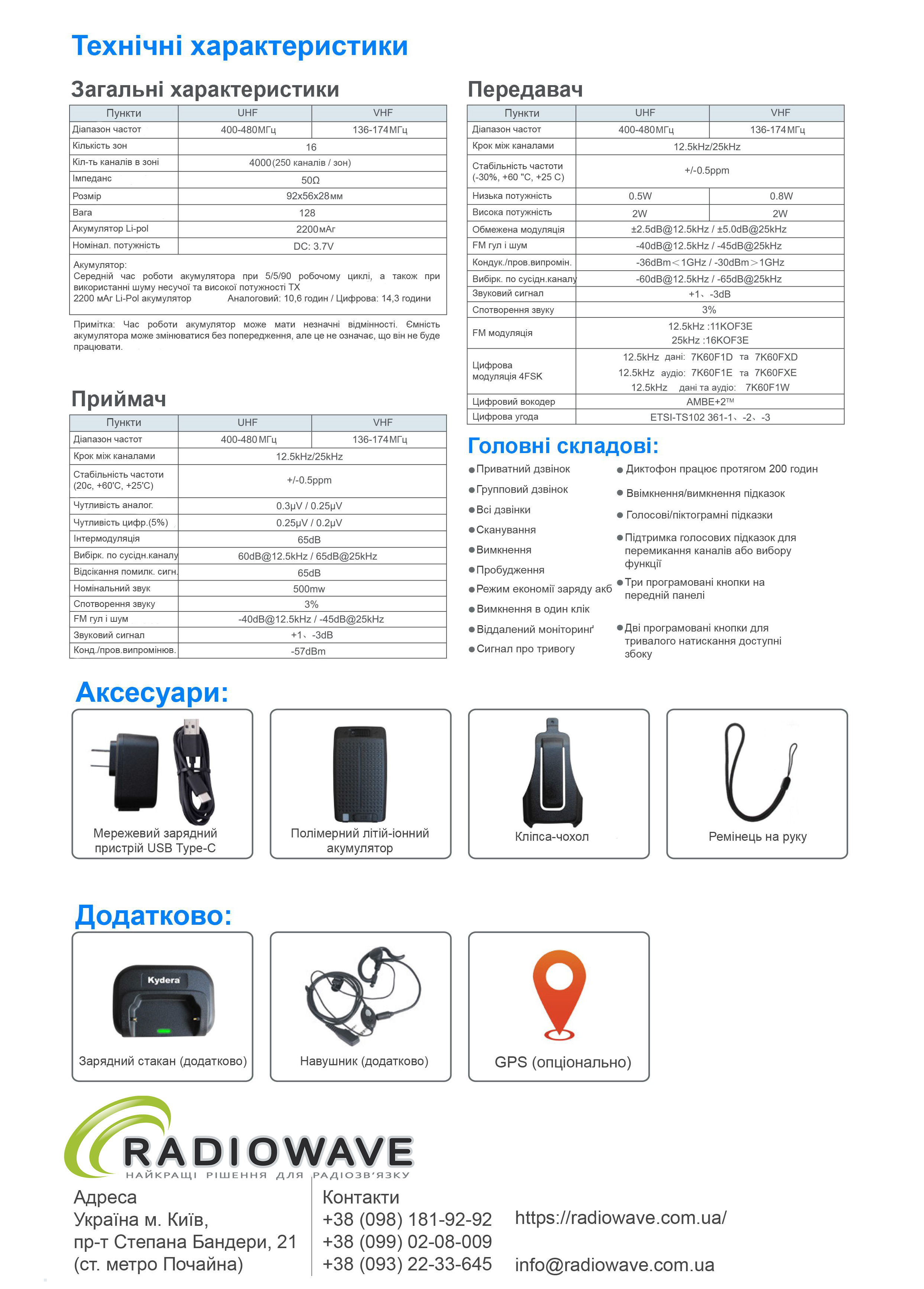 Презентація Kydera DR-360 UHF Radiowave_4 Презентація Kydera DR-360 UHF Radiowave_4