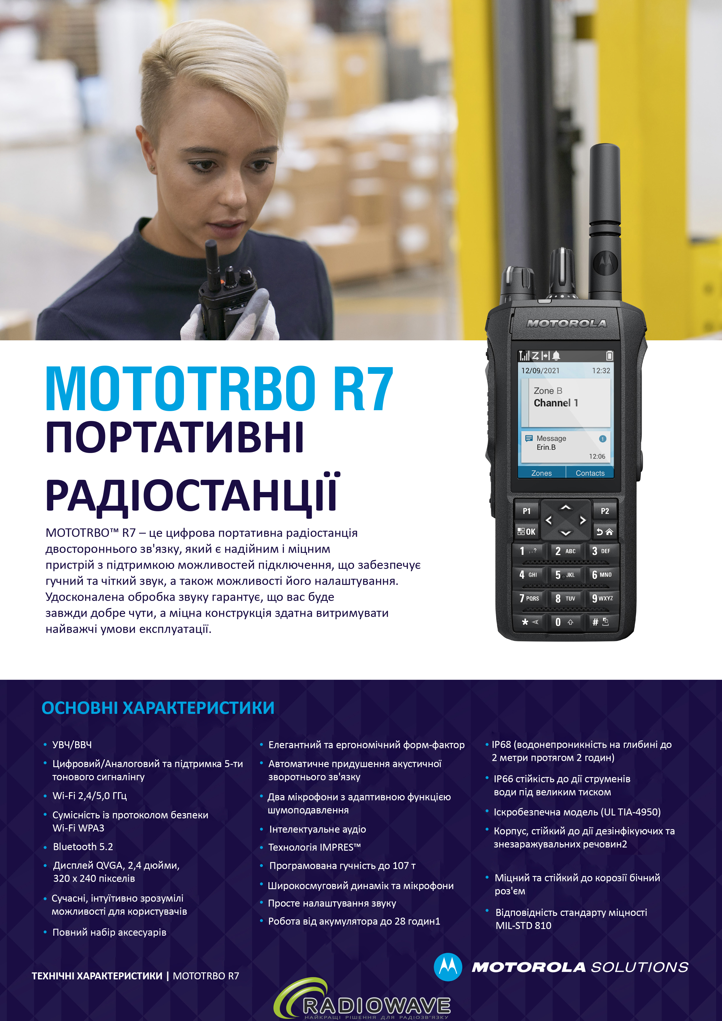 Motorola R7a UHF NKP PRA502C